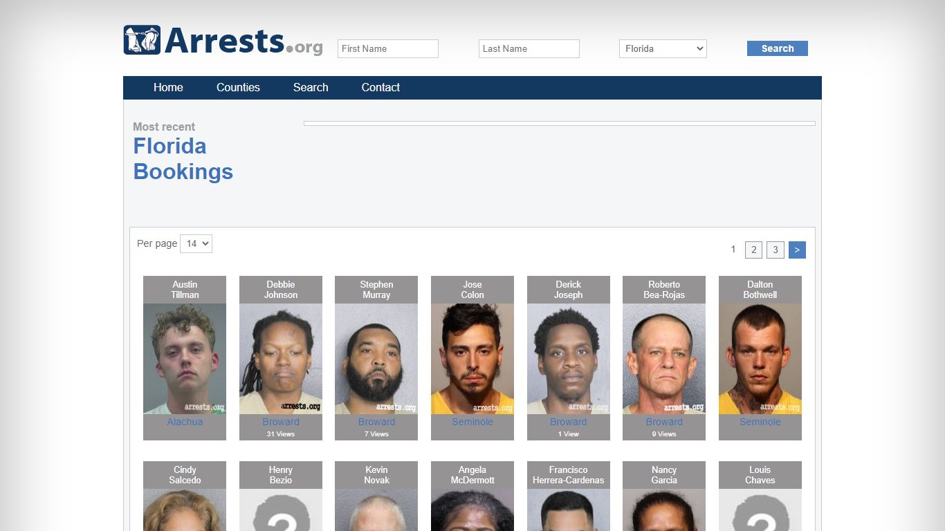 Search Florida Florida Jail Arrest Records