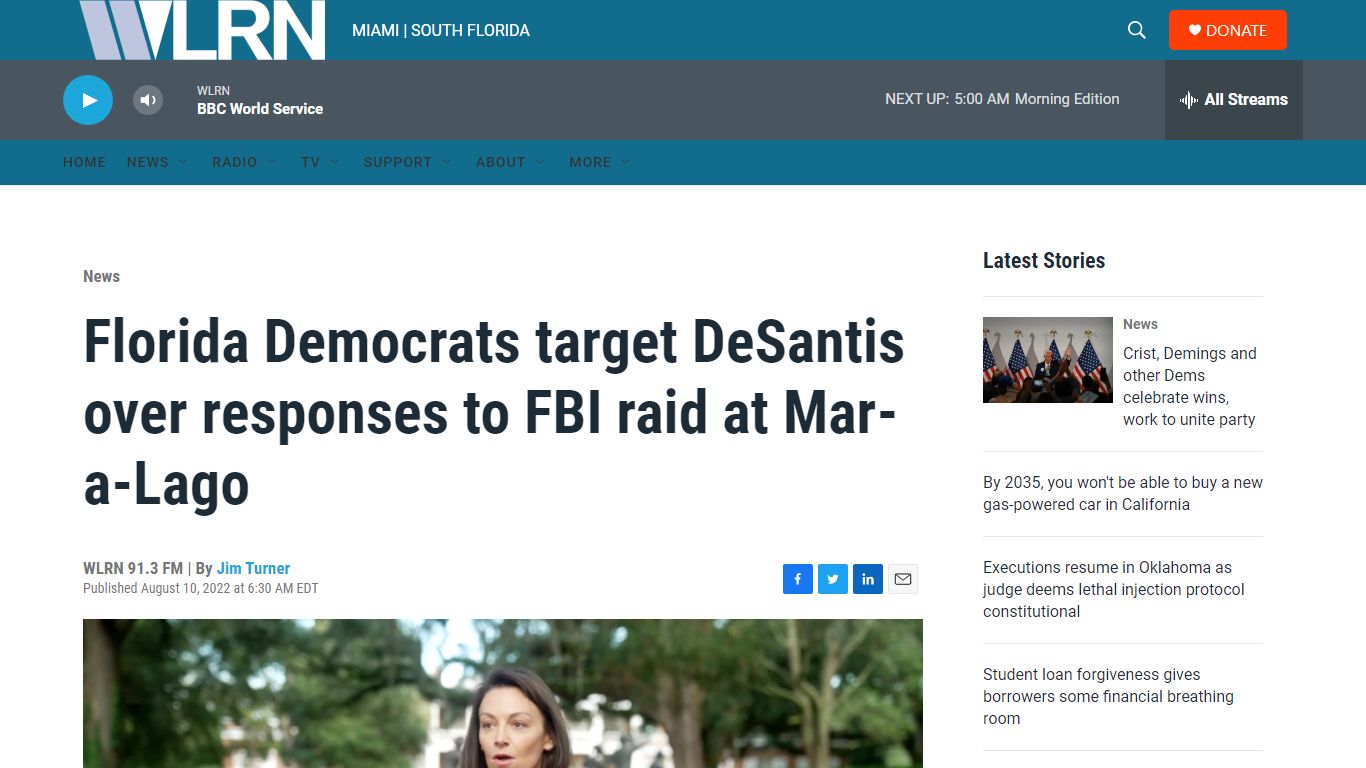 Florida Democrats target DeSantis over responses to FBI raid at Mar-a ...